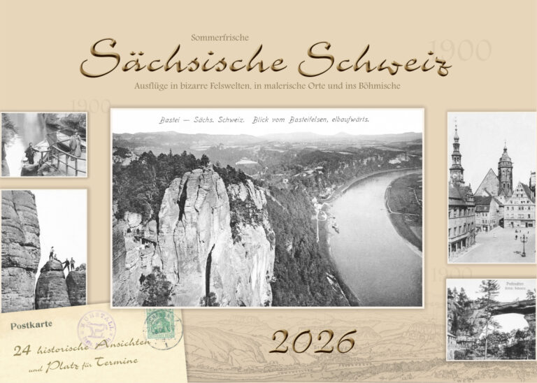 Deckblatt Kalender Sächsische Schweiz 2026