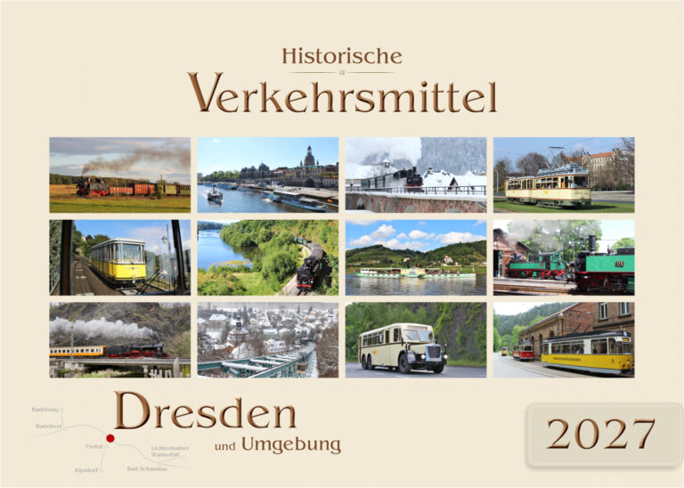 Kalender Historische Verkehrsmittel 2027 Deckblatt